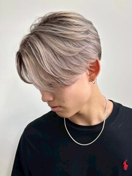 メンズサロン キング 高槻店(Men’s salon K!ng) 韓国マッシュセンターパートツーブロックニュアンスパーマウルフ