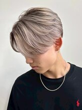 メンズサロン キング 高槻店(Men’s salon K!ng) 韓国マッシュセンターパートツーブロックニュアンスパーマウルフ
