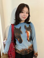 チクロヘアー(Ticro hair)&nbsp;ミディアムレイヤー　海外レイヤー　福岡天神
