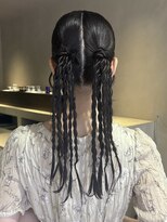 ロウROW)&nbsp;ツイン タイト ヘアセット ヘアアレンジ  ツインアレンジ