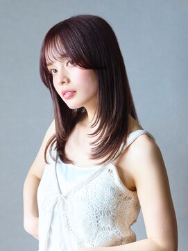 アース 焼津店(HAIR&MAKE EARTH) レイヤーカット×カシスブラウン