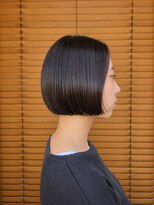 オーガニックエコ 川越(organic+eco)&nbsp;10代20代かわいい切りっぱなしボブカット　ブリーチなし　夏