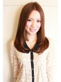 【Baton HAIR】 大人センターパートでクラシカルストレート