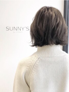 サニーズ(SUNNY'S by CONKS) 【柏サニーズ】無造作カールデザインカラー外ハネ丸みショート