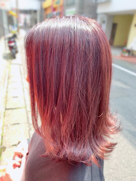 ディー(dee) dee カシスピンク×外ハネボブ