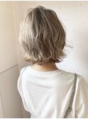 【vain】ホワイトベージュ☆ウェーブBob