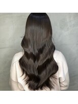 ジーナ 渋谷駅前(Zina)&nbsp;小顔セミウェットウェーブピンクベージュハイライトカラー