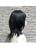ブリーチなし/ブルージュ/オリーブグレージュ/ウルフ/小顔