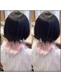 アース 会津若松店(HAIR&MAKE EARTH) ＊派手髪カラー＊インナーカラーはホワイトピンク♪