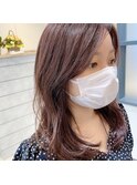 透明感抜群 大人可愛いベビーピンクブラウン　PRIMA ange 中目黒