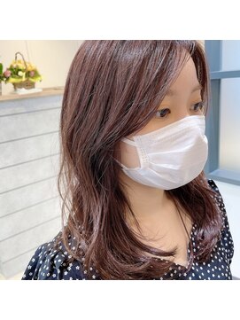 プリマ アンジュ 中目黒店(PRIMA ange) 透明感抜群 大人可愛いベビーピンクブラウン　PRIMA ange 中目黒