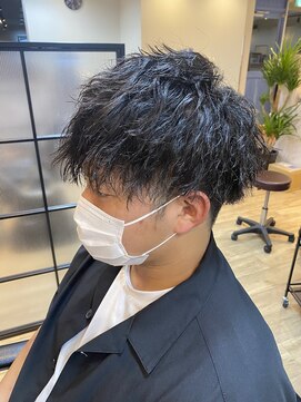 リミックス(Remix) ツイストピンパーマ/アッシュブラック