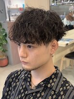 2wayパーマスタイルツイストスパイラルツーブロック