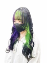 ホワイト 梅田(white)&nbsp;＊2トーン＊黄緑×紫