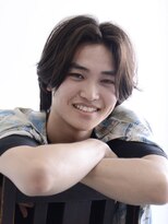 ロアー 葛西店(RAWR hair)&nbsp;【RAWR】メンズパーマ_センターパートウルフ