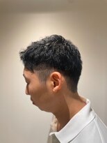 ソイクフ(SOY KUFU)&nbsp;MEN'SHAIR マッシュパーマ アッシュブラック