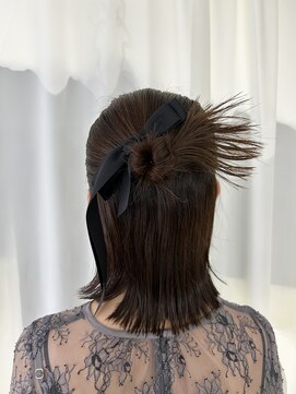 サクララ(Sakura la) リボン×カチモリヘア/参列ヘア/お呼ばれヘア/結婚式