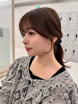 エジョン 幡ヶ谷店(Aejon) イメチェン/似合わせカット/フルバング/レッドブラウン/新宿