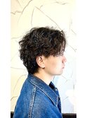 メンズパーマ|ウルフ|マッシュ|スパイラル