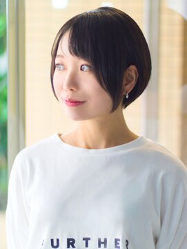 キュウ トゴシコウエン(CUE TOGOSHI-KOEN) 大人可愛いマッシュショート/前髪あり/20代/30代/40代/50代
