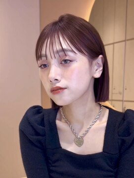 グロー 大宮(GLROW) 前髪顔まわりボブレイヤーボブ顔まわり縮毛矯正haruhi