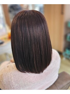 ヘアアトリエ ナイン(hair atelier nine) メルティーカラー/似合わせカット/ウェーブミディアム/福島市