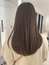 ベルス(bellus) 艶ワンレン×グレージュ