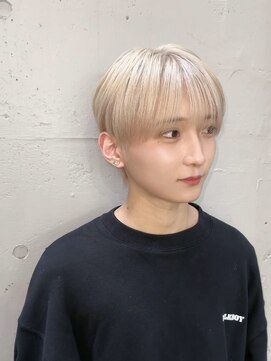 ドットハリス(.Hallis) シースルーマッシュ/ブリーチカラー/ハイトーン