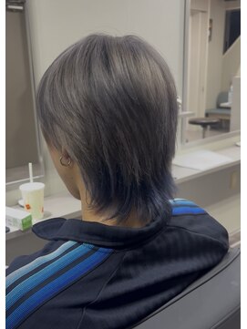 アーチフォーヘア 心斎橋店(a-rch for hair) グレーシルバー×サファイアブルー