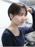 ▽コンパクトショートミニウルフブリーチなし前髪ミディアム新宿