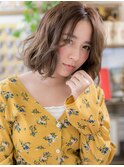 センターパート韓国風巻きボブウルフレイヤーh4川口20代30代40代