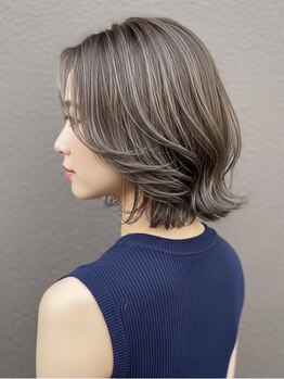 アオアクア バイ グルグル 小岩店(ao akua by GULGUL)の写真/<カット+カラー¥8990>白髪ぼかしやニュアンスカラーなど、一人ひとりに合わせたデザイン提案◎_小岩駅