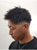 束感ショートスパイク×スキンフェード刈り上げショート束感