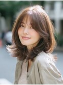 ★グレージュデザインカラーハッシュカットツートンカラーボブ