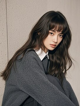 マッシュウルフボブパーマミルクティーベージュシルバーアッシュ