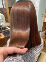 TJ天気予報 Part5 木曽川店&nbsp;髪質改善/オレンジブラウン/ストレートロング