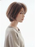 30代40代大人可愛いボブ　ニュアンスボブ