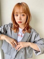 リノ 金山(Rino)&nbsp;デザインカラー/レイヤーカット/ウェットヘア/オリーブベージュ