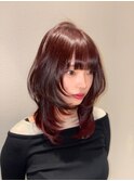 ブリーチ/グレージュ/顔周り/レイヤーカット