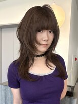 ローレンアオ(LOREN AO)&nbsp;ダークパープル/ナチュラルショート/夏のヘアアレンジ/矢場町