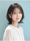 切りっぱなし×ストレートボブ×髪質改善で艶髪｜草加の大人女性