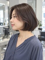 モト 船橋(moto)&nbsp;大人モカブラウン丸みショートボブ