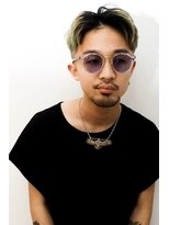 メリケンバーバーショップ コウベ(MERICAN BARBERSHOP KOBE) グランジネープレス束感ショートツーブロックマッシュ@カラー編