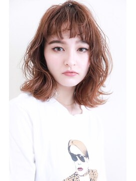 パシフィックダズールコパン(Pacific Dazzle copain) ショートバングのニュアンスウェーブスタイル