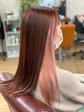 アヤメ(ayame) 【ayame大泉学園】ピンク_インナーカラー_ケアブリーチ_イルミナ