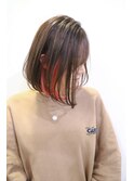 《OZ田中》シースルーバング×ボブ#イヤリングカラー