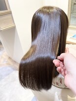 アンド ラ ブランシュ(&.La Blanche)&nbsp;マロンベージュ/大宮/髪質改善/Ａラインボブ/かき上げ/関塚