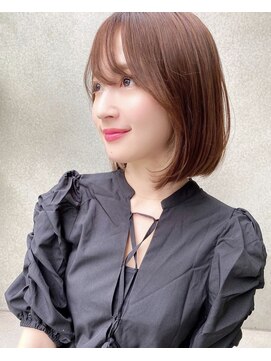 ブロウ ネックス ザ サロン 表参道(VLOW nex the salon) vlow表参道 タンバルモリ 上品ボブ 髪質改善 韓国 長屋