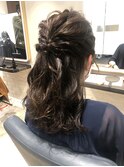 ゆるふわハーフアップ