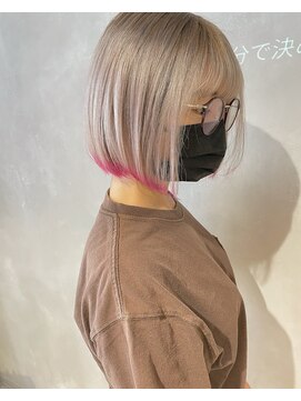 ラ ミュウ 八王子(LA.MIU) 【ミルキーホワイトベージュに裾カラー】